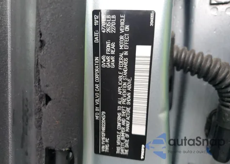 2013 Volvo S60 T5 из США, поврежденный, VIN YV1612FH8D2204579